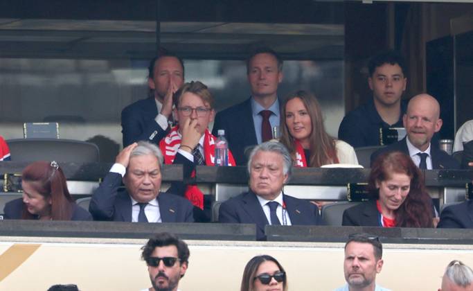 2026 World Cup - Princess Ingrid Alexandra and Prince Sverre Magnus of Norway Prince Sverre Magnus of Norway and Princess Ingrid Alexandra of Norway attend the match Brazil vs Norway FIFA World Cup 2026 at the New York New Jersey Stadium, NJ on July 5, 2026. Photo by Charles Guerin ABACAPRESS.COM East Rutherford NJ United States  Copyright: xGuerinxCharles ABACAx
