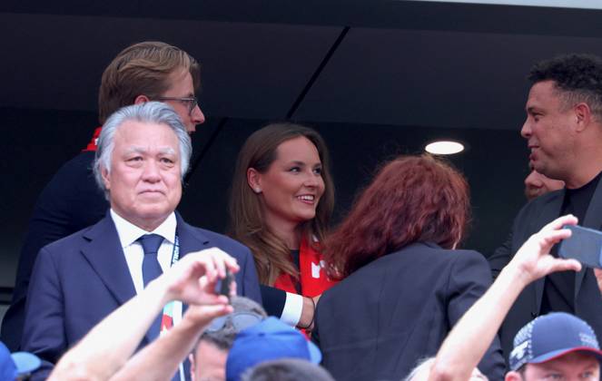 2026 World Cup - Princess Ingrid Alexandra and Prince Sverre Magnus of Norway Princess Ingrid Alexandra of Norway and Prince Sverre Magnus of Norway with Ronaldo attend the match Brazil vs Norway FIFA World Cup 2026 at the New York New Jersey Stadium, NJ on July 5, 2026. Photo by Charles Guerin ABACAPRESS.COM East Rutherford NJ United States  Copyright: xGuerinxCharles ABACAx