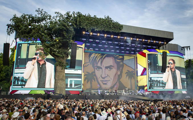 Duran Duran at BST Festival 05 July 2026 Duran Duran perform at American Express presents BST Hyde Park Festival in London on 5th July 2026. Nick Rhodes keyboards, John Taylor bass, Roger Taylor drums, Simon Le Bon lead vocals, Dominic Brown - guitars, Credit:Zoran Veselinovic B4859 Avalon UK, London, Hyde Park  Copyright: xZoranxVeselinovicx xB4859x xAvalonx 1114713272