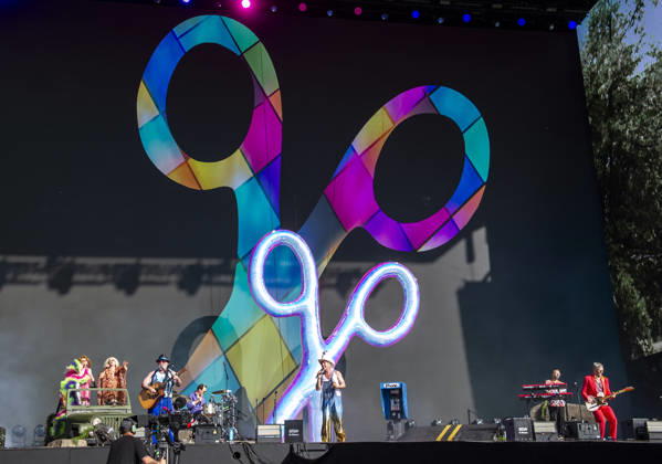 Scissor Sisters at BST Festival 05 July 2026 Scissor Sisters perform at American Express presents BST Hyde Park Festival in London on 5th July 2026. Guest appearance from Mel C. Jason Jake Shears Sellards lead vocals, Scott Babydaddy Hoffman bass guitar, Derek Del Marquis Gruen lead guitar., Credit:Zoran Veselinovic B4859 Avalon UK, London, Hyde Park  Copyright: xZoranxVeselinovicx xB4859x xAvalonx 1114743257