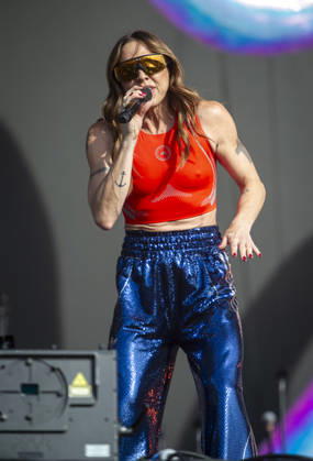 Scissor Sisters at BST Festival 05 July 2026 Scissor Sisters perform at American Express presents BST Hyde Park Festival in London on 5th July 2026. Guest appearance from Mel C. Jason Jake Shears Sellards lead vocals, Scott Babydaddy Hoffman bass guitar, Derek Del Marquis Gruen lead guitar., Credit:Zoran Veselinovic B4859 Avalon UK, London, Hyde Park  Copyright: xZoranxVeselinovicx xB4859x xAvalonx 1114743396