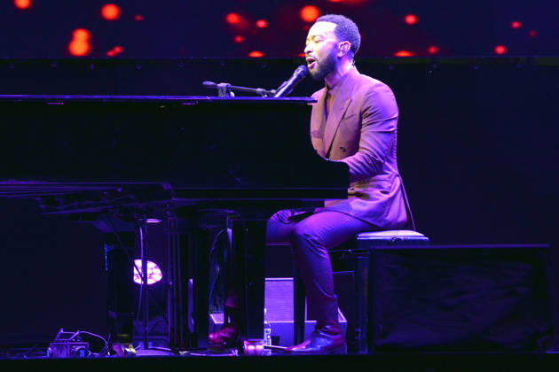 IPA86428420 - Lucca, July 5, 2026 As it does every year, the Lucca Summer Festival brings international singers to Piazza Napoleone, such as John Legend for his concert. In the photo: John Legend playing the piano.  Copyright: xRobertoCappellox xRobertoxCappellox 86428420