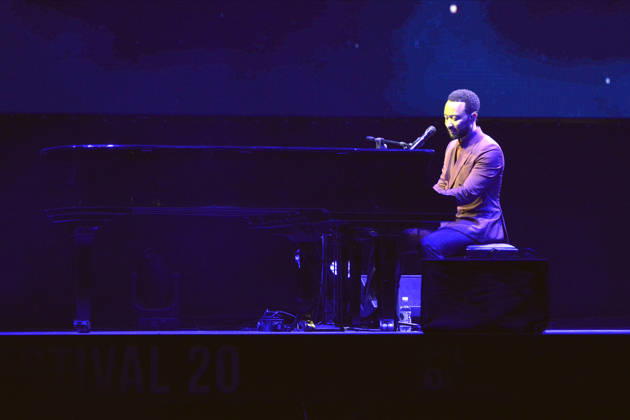 IPA86428432 - Lucca, July 5, 2026 As it does every year, the Lucca Summer Festival brings international singers to Piazza Napoleone, such as John Legend for his concert. In the photo: John Legend playing the piano.  Copyright: xRobertoCappellox xRobertoxCappellox 86428432