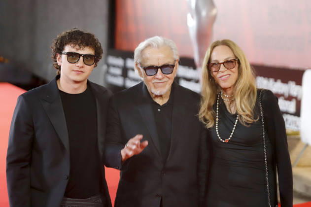 Roman Keitel, Harvey Keitel und Daphna Kastner beim Special Screening Mean Streets Hexenkessel auf dem 60. Internationalen Filmfestival Karlovy Vary 2026 in der Grand Hall im Festival Hotel Thermal. Karlsbad, 05.07.2026