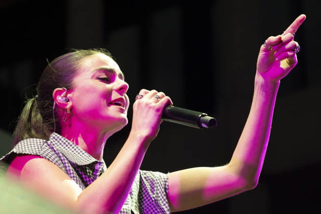 MADO 2026 Festival - Lucia de la Puerta The singer Lucia de la Puerta performs during the MADO 2026 Festival, in the Plaza de las Reinas in Madrid. Madrid Spain Copyright: xAtilanoxGarciax xSOPAxImagesx photo01492