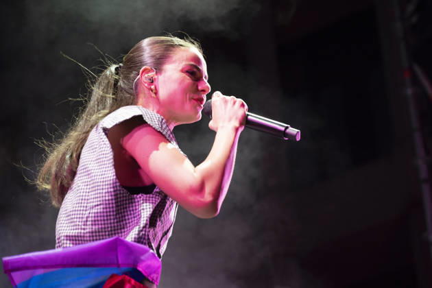 MADO 2026 Festival - Lucia de la Puerta The singer Lucia de la Puerta performs during the MADO 2026 Festival, in the Plaza de las Reinas in Madrid. Madrid Spain Copyright: xAtilanoxGarciax xSOPAxImagesx photo01503