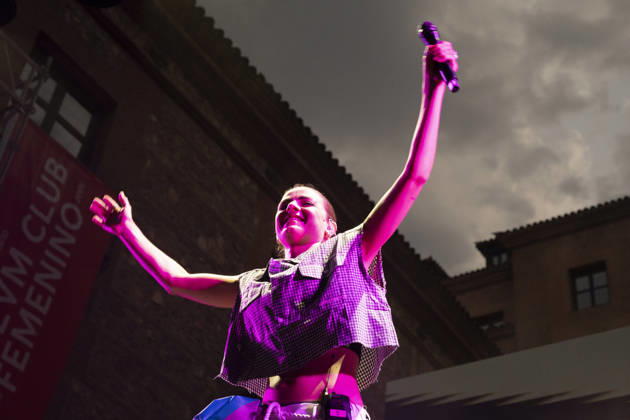 MADO 2026 Festival - Lucia de la Puerta The singer Lucia de la Puerta performs during the MADO 2026 Festival, in the Plaza de las Reinas in Madrid. Madrid Spain Copyright: xAtilanoxGarciax xSOPAxImagesx photo01489