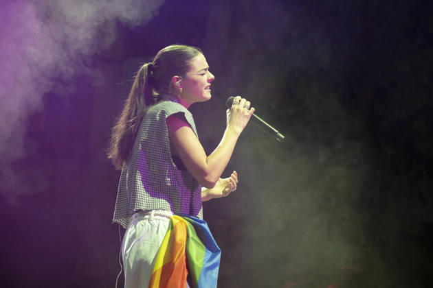 MADO 2026 Festival - Lucia de la Puerta The singer Lucia de la Puerta performs during the MADO 2026 Festival, in the Plaza de las Reinas in Madrid. Madrid Spain Copyright: xAtilanoxGarciax xSOPAxImagesx photo01495