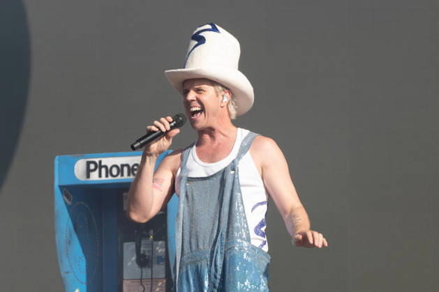 Jake Shears on stage as the Scissor Sisters performs during BST Hyde Park at Hyde Park in London, England. UK. Sunday 5th July 2026. Copyright: xJamesxWarrenx SCISSOR SISTERS AND MELANIE C - BST HYDE PARK29