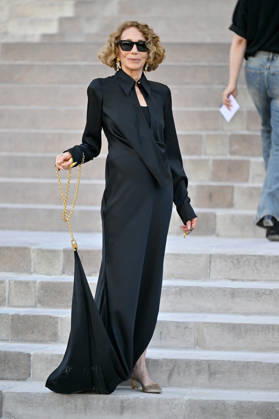PFW Haute Couture Schiaparelli Outside Arrivals JR Marisa Berenson arriving at the Schiaparelli show during Haute Couture Fashion Week in Paris, France, on 6 July 2026. Photo by Julien Reynaud APS-Medias ABACAPRESS.COM Paris France  Copyright: xReynaudxJulien APS-Medias ABACAx