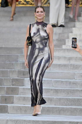 PFW Haute Couture Schiaparelli Outside Arrivals JR Chiara Ferragni arriving at the Schiaparelli show during Haute Couture Fashion Week in Paris, France, on 6 July 2026. Photo by Julien Reynaud APS-Medias ABACAPRESS.COM Paris France  Copyright: xReynaudxJulien APS-Medias ABACAx