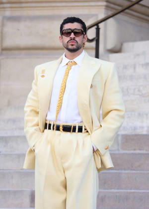 Bad Bunny Arrives at the Schiaparelli Fall Winter 2026–2027 Haute Couture Collection Fashion Show During Paris Fashion Week on July 6, 2026 Denis Guignebourg Bestimage Celebrities at the Schiaparelli Fall Winter 2026–2027 Haute Couture Collection fashion show, during Paris Fashion Week on July 6, 2026, Paris, France  Copyright: xDenisxGuignebourgx xBestimagexDenisxGuignebourgx xBestimagex