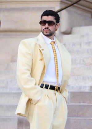 Bad Bunny Arrives at the Schiaparelli Fall Winter 2026–2027 Haute Couture Collection Fashion Show During Paris Fashion Week on July 6, 2026 Denis Guignebourg Bestimage Celebrities at the Schiaparelli Fall Winter 2026–2027 Haute Couture Collection fashion show, during Paris Fashion Week on July 6, 2026, Paris, France  Copyright: xDenisxGuignebourgx xBestimagexDenisxGuignebourgx xBestimagex