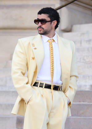 Bad Bunny Arrives at the Schiaparelli Fall Winter 2026–2027 Haute Couture Collection Fashion Show During Paris Fashion Week on July 6, 2026 Denis Guignebourg Bestimage Celebrities at the Schiaparelli Fall Winter 2026–2027 Haute Couture Collection fashion show, during Paris Fashion Week on July 6, 2026, Paris, France  Copyright: xDenisxGuignebourgx xBestimagexDenisxGuignebourgx xBestimagex
