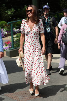 . 06 07 2026. London, United Kingdom. Pippa Middleton arriving on day eight of the Wimbledon Tennis Championships in London.  xStephenxLockx xi-Imagesx IIM-26885-0007