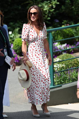 . 06 07 2026. London, United Kingdom. Pippa Middleton arriving on day eight of the Wimbledon Tennis Championships in London.  xStephenxLockx xi-Imagesx IIM-26885-0008