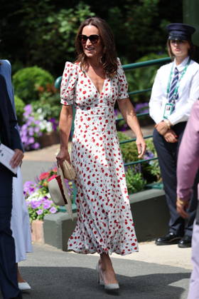 . 06 07 2026. London, United Kingdom. Pippa Middleton arriving on day eight of the Wimbledon Tennis Championships in London.  xStephenxLockx xi-Imagesx IIM-26885-0016