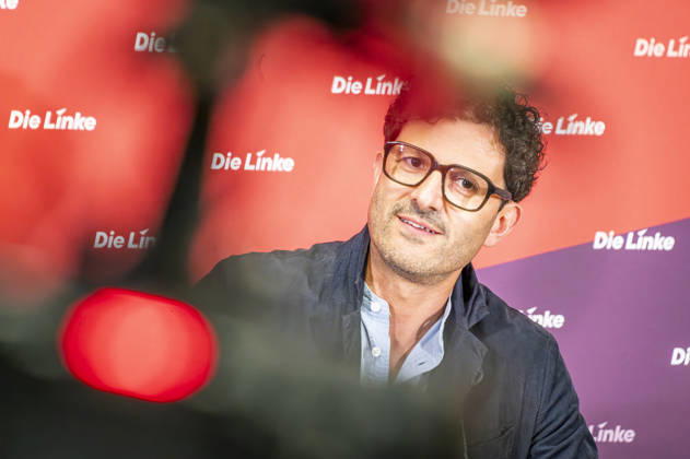 Luigi Pantisano EUR, Deutschland, Berlin, 06.07.2026: Pressekonferenz von Luigi Pantisano Vorsitzender der Partei Die Linke im Karl-Liebknecht-Haus zu aktuellen Themen.