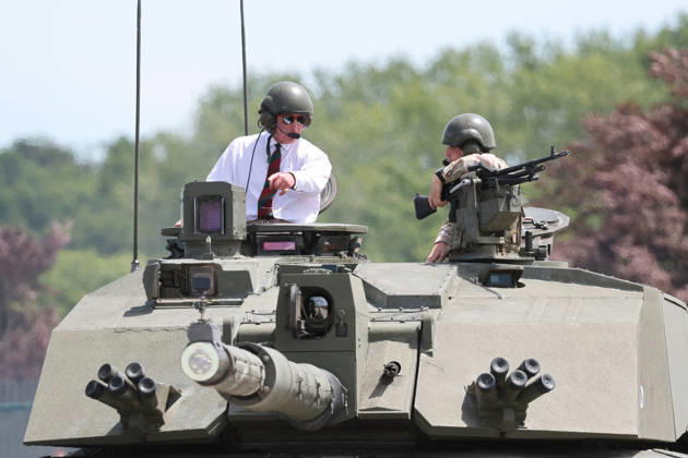 King Charles visits the Royal Tank Regiment s Families Day BOVINGTON, DORSET - JULY 06: King Charles III rides in a Challenger 3 Main Battle Tank during The Royal Tank Regiment s Families Day at the Tank Museum on July 06, 2026 in Bovington, Dorset. (Photo by Chris Jackson Getty Images)King Charles visits the Royal Tank Regiment s Families Day at the Tank Museum, Bovington, Dorset, UK, on the 6th July 2026. Picture by Chris Jackson WPA-Pool Bovington Tank Museum Dorset United Kingdom  WHA-0830