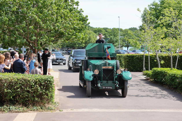 King Charles visits the Royal Tank Regiment s Families Day BOVINGTON, DORSET - JULY 06: King Charles III arrives in a 1920s Rolls-Royce Armoured Car during The Royal Tank Regiment s Families Day at the Tank Museum on July 06, 2026 in Bovington, Dorset. (Photo by Chris Jackson Getty Images)King Charles visits the Royal Tank Regiment s Families Day at the Tank Museum, Bovington, Dorset, UK, on the 6th July 2026. Picture by Chris Jackson WPA-Pool Bovington Tank Museum Dorset United Kingdom  WHA-0830