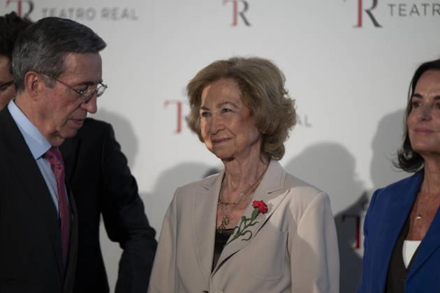 July 6, 2026, Madrid, Spain: Queen Sofia attends the Conference on the crucial contributions to the American Revolution made by the historical figures ˜Bernardo de Galvez™ and ˜Francisco de Saavedra™, at the Teatro Real in Madrid. Madrid Spain  - ZUMAs197 20260706_aaa_s197_036 Copyright: xAtilanoxGarciax