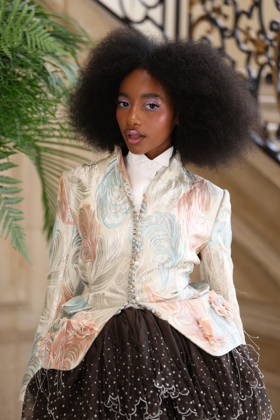 Joyce Cissé, also known as Flowerovlove, at the photocall for the DIOR Fall Winter 2026–2027 Haute Couture fashion show during Paris Fashion Week (PFW) at the Rodin Museum in Paris, France, on July 6, 2026. Denis Guignebourg, Bestimage. Photocall for the Dior fashion show as part of Paris Haute Couture Fall Winter 2026, held at the Rodin Museum on July 6, 2026, in Paris, France. Paris, France Copyright: xDenisxGuignebourgx xBestimagexDenisxGuignebourgx xBestimagex