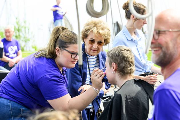 Princess Margriet Visits the Zuiderzeevaart Sailing Camp - The Netherlands Princess Margriet visits the Zuiderzeevaart sailing camp of the Foundation for Children s Oncological Holiday Camps (SKOV) in Enkhuizen, The Netherlands on July 6, 2026. Since 1986, the SKOV has organized several holiday camps and a family day annually for children with cancer and is celebrating its 40th anniversary this year. Photo by NLBeeld Patrick van Emst Bruno Press ABACAPRESS.COM Enkhuizen Netherlands  Copyright: xBrunoxPress ABACAx