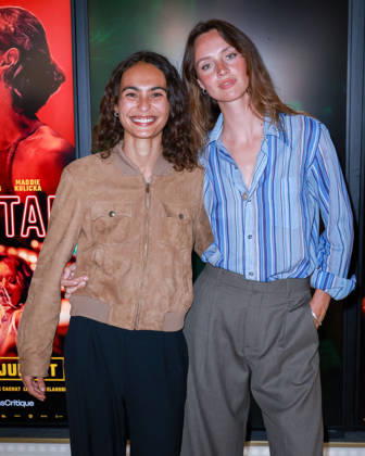 Microstar Photocall - Paris Raika Hazanavicius and Maddie Kulicka attend the photocall for the premiere of Microstar held at the Wepler in Paris, France on July 6, 2026. Photo by David Boyer ABACAPRESS.COM Paris France  Copyright: xBoyerxDavid ABACAx