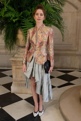 PFW - Christian Dior Photocall Valentina Romani attending the Christian Dior Haute Couture Fall Winter 2026 2027 show as part of Paris Fashion Week in Paris, France on July 06, 2025. Photo by Laurent Zabulon ABACAPRESS.COM Paris  Copyright: xZabulonxLaurent ABACAx