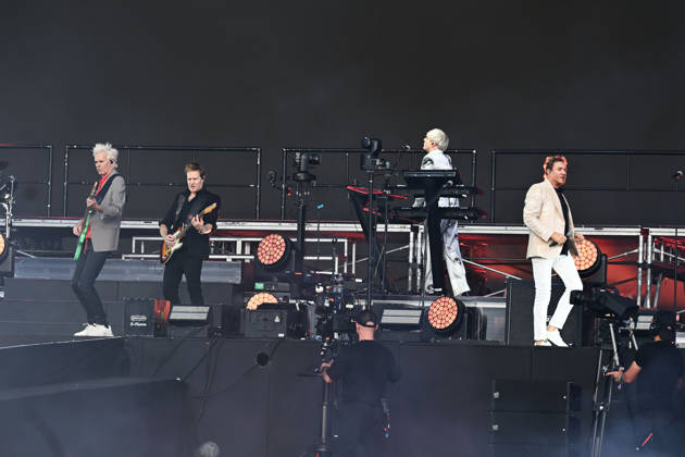 Duran Duran performing at British Summertime in London LONDON, ENGLAND - JULY 05: John Taylor, Nick Rhodes and Simon Le Bon of ˜Duran Duran™ performing at British Summertime, Hyde Park on July 05, 2026 in London, England. CAP MAR MAR Great Britain UK Copyright: xMartinxHarris CapitalxPicturesx