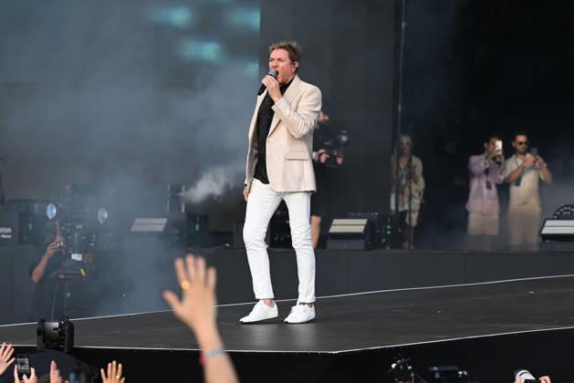 Duran Duran performing at British Summertime in London LONDON, ENGLAND - JULY 05: Simon Le Bon of ˜Duran Duran™ performing at British Summertime, Hyde Park on July 05, 2026 in London, England. CAP MAR MAR Great Britain UK Copyright: xMartinxHarris CapitalxPicturesx