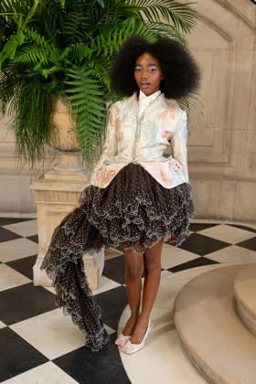 PFW - Christian Dior Photocall Flowerovlove attending the Christian Dior Haute Couture Fall Winter 2026 2027 show as part of Paris Fashion Week in Paris, France on July 06, 2025. Photo by Laurent Zabulon ABACAPRESS.COM Paris  Copyright: xZabulonxLaurent ABACAx