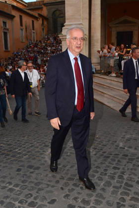 IPA86455661 - Rome, Piazza del Campidoglio: Nicola Piovani’s Tribute Concert to Ennio Morricone. Pictured: Walter Veltroni  Copyright: xVincenzoxLandix xVincenzoxLandix 86455661