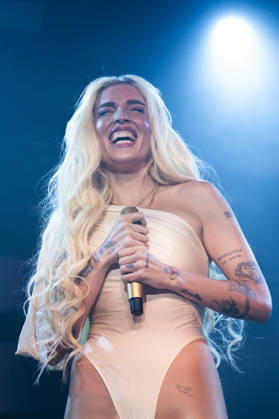 July 6, 2026, Madrid, Spain: Venezuelan-American singer Andrea Elena Mangiamarchi, known as Elena Rose performs during the concert at the La Riviera in Madrid. Madrid Spain - ZUMAs197 20260706_aaa_s197_045 Copyright: xAtilanoxGarciax