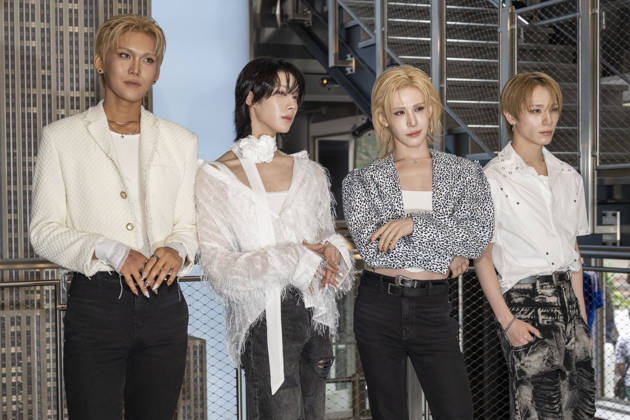 July 6, 2026, New York, New York, USA: XLOV members HYUN, RUI, WUMUTI and HARU visit the Empire State Building in New York to celebrate their first visit to the US as a group. 6 July 2026 New York USA  - ZUMAa265 20260706_zep_a265_006 Copyright: xEricxAcquayex