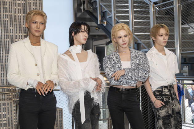 July 6, 2026, New York, New York, USA: XLOV members HYUN, RUI, WUMUTI and HARU visit the Empire State Building in New York to celebrate their first visit to the US as a group. 6 July 2026 New York USA - ZUMAa265 20260706_zep_a265_005 Copyright: xEricxAcquayex