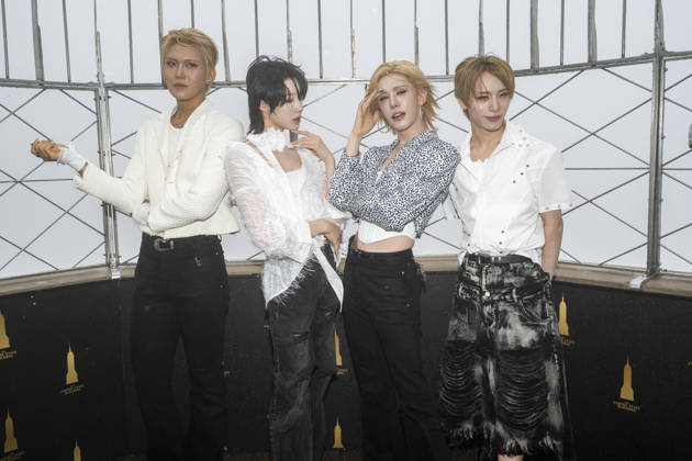 July 6, 2026, New York, New York, USA: XLOV members HYUN, RUI, WUMUTI and HARU visit the Empire State Building in New York to celebrate their first visit to the US as a group. 6 July 2026 New York USA - ZUMAa265 20260706_zep_a265_011 Copyright: xEricxAcquayex