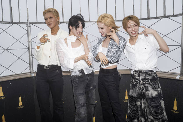 July 6, 2026, New York, New York, USA: XLOV members HYUN, RUI, WUMUTI and HARU visit the Empire State Building in New York to celebrate their first visit to the US as a group. 6 July 2026 New York USA  - ZUMAa265 20260706_zep_a265_019 Copyright: xEricxAcquayex