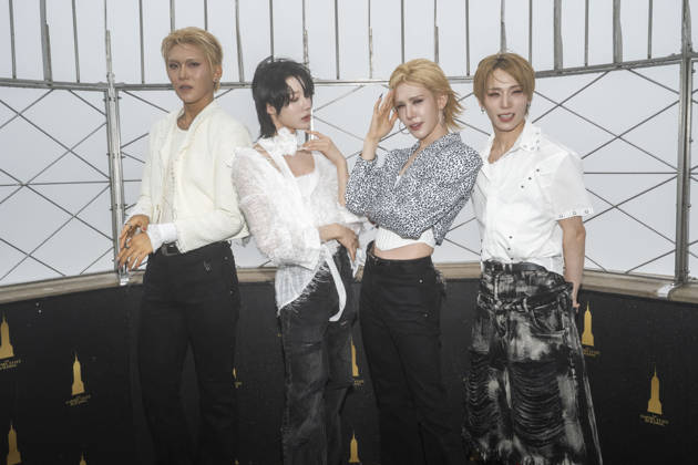 July 6, 2026, New York, New York, USA: XLOV members HYUN, RUI, WUMUTI and HARU visit the Empire State Building in New York to celebrate their first visit to the US as a group. 6 July 2026 New York USA - ZUMAa265 20260706_zep_a265_012 Copyright: xEricxAcquayex