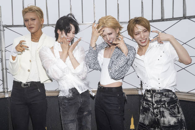 July 6, 2026, New York, New York, USA: XLOV members HYUN, RUI, WUMUTI and HARU visit the Empire State Building in New York to celebrate their first visit to the US as a group. 6 July 2026 New York USA - ZUMAa265 20260706_zep_a265_018 Copyright: xEricxAcquayex