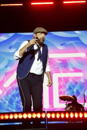 Juan Luis Guerra in concert during the Iconica Santa Lucia Sevilla Fest in Plaza de Espana, Seville, Spain. July 5, 2026 Concierto de Juan Luis Guerra durante el Iconica Santa Lucia Sevilla Fest en la Plaza de Espala de Sevilla, Espana. 5 de Julio de 2026 66 LS Cordon press Cordon Press 