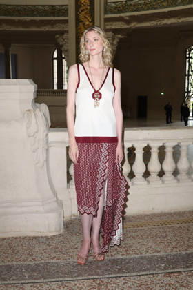 Chanel Fall Winter 2026 2027 Haute Couture photocall Elisabeth Debicki Photocall Chanel Haute Couture automne-hiver 2026 2027 au Grand Palais Ã Paris, le 7 juillet 2026. Chanel Fall Winter 2026 2027 Haute Couture photocall at the Grand Palais in Paris on July 7, 2026.  Copyright: xFabricexChasseryx
