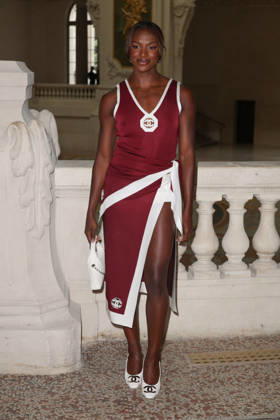 Chanel Fall Winter 2026 2027 Haute Couture photocall Dina Asher Smith Photocall Chanel Haute Couture automne-hiver 2026 2027 au Grand Palais Ã Paris, le 7 juillet 2026. Chanel Fall Winter 2026 2027 Haute Couture photocall at the Grand Palais in Paris on July 7, 2026.  Copyright: xFabricexChasseryx