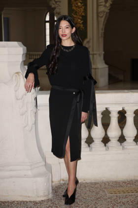 Chanel Fall Winter 2026 2027 Haute Couture photocall Hanna O Neill Photocall Chanel Haute Couture automne-hiver 2026 2027 au Grand Palais Ã Paris, le 7 juillet 2026. Chanel Fall Winter 2026 2027 Haute Couture photocall at the Grand Palais in Paris on July 7, 2026.  Copyright: xFabricexChasseryx
