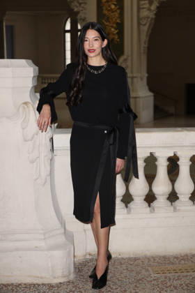Chanel Fall Winter 2026 2027 Haute Couture photocall Hanna O Neill Photocall Chanel Haute Couture automne-hiver 2026 2027 au Grand Palais Ã Paris, le 7 juillet 2026. Chanel Fall Winter 2026 2027 Haute Couture photocall at the Grand Palais in Paris on July 7, 2026.  Copyright: xFabricexChasseryx