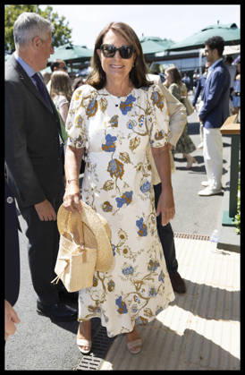 . 07 07 2026. London, United Kingdom. Carole Middleton arriving on day nine of the Wimbledon Tennis Championships in London.  xStephenxLockx xi-Imagesx IIM-26890-0012
