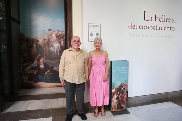 Del Pozo Opens the Exhibition The Beauty of Knowledge at the Museum of Fine Arts in Seville The acting Regional Minister of Culture and Sports, Patricia del Pozo, alongside donor Enrique Carlos Martín during the opening of the exhibition The Beauty of Knowledge July 7, 2026, in Seville, Andalusia, Spain The acting Regional Minister of Culture and Sports, Patricia del Pozo, has inaugurated the exhibition The Beauty of Knowledge at the Seville Museum of Fine Arts, which brings together twelve works donated by art historian Enrique Carlos Martín Rodríguez, including Flemish paintings from the 16th and 17th centuries, and carved religious images from Seville and Granada. The exhibition will be open to the public from July 7, 2026, to Oct Copyright: xRocioxRuzx 7651497