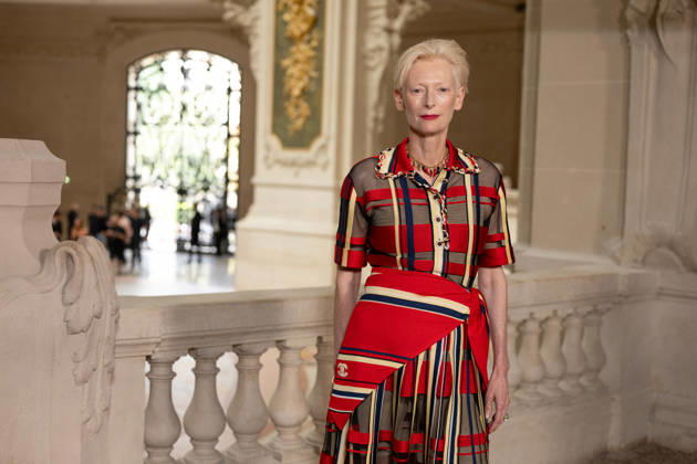 PFW - Chanel Photocall Tilda Swinton attending the Chanel Haute Couture Fall Winter 2026 2027 show as part of Paris Fashion Week in Paris, France on July 07, 2026. Photo by Laurent Zabulon ABACAPRESS.COM Paris  Copyright: xZabulonxLaurent ABACAx