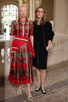 PFW - Chanel Photocall Tilda Swinton and Honor Swinton Byrne attending the Chanel Haute Couture Fall Winter 2026 2027 show as part of Paris Fashion Week in Paris, France on July 07, 2026. Photo by Laurent Zabulon ABACAPRESS.COM Paris  Copyright: xZabulonxLaurent ABACAx