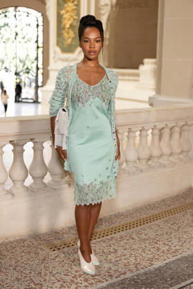PFW - Chanel Photocall Quen Blackwell attending the Chanel Haute Couture Fall Winter 2026 2027 show as part of Paris Fashion Week in Paris, France on July 07, 2026. Photo by Laurent Zabulon ABACAPRESS.COM Paris  Copyright: xZabulonxLaurent ABACAx